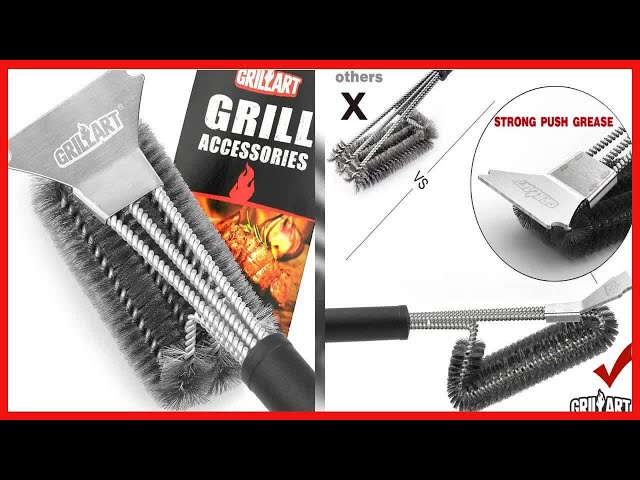 GRILLART Grill Brush and Scraper BBQ Brush for Grill, Safe 18