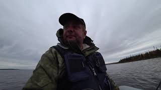 Рыбалка на Кольском, Верхнетуломское водохранилище, осень 2020