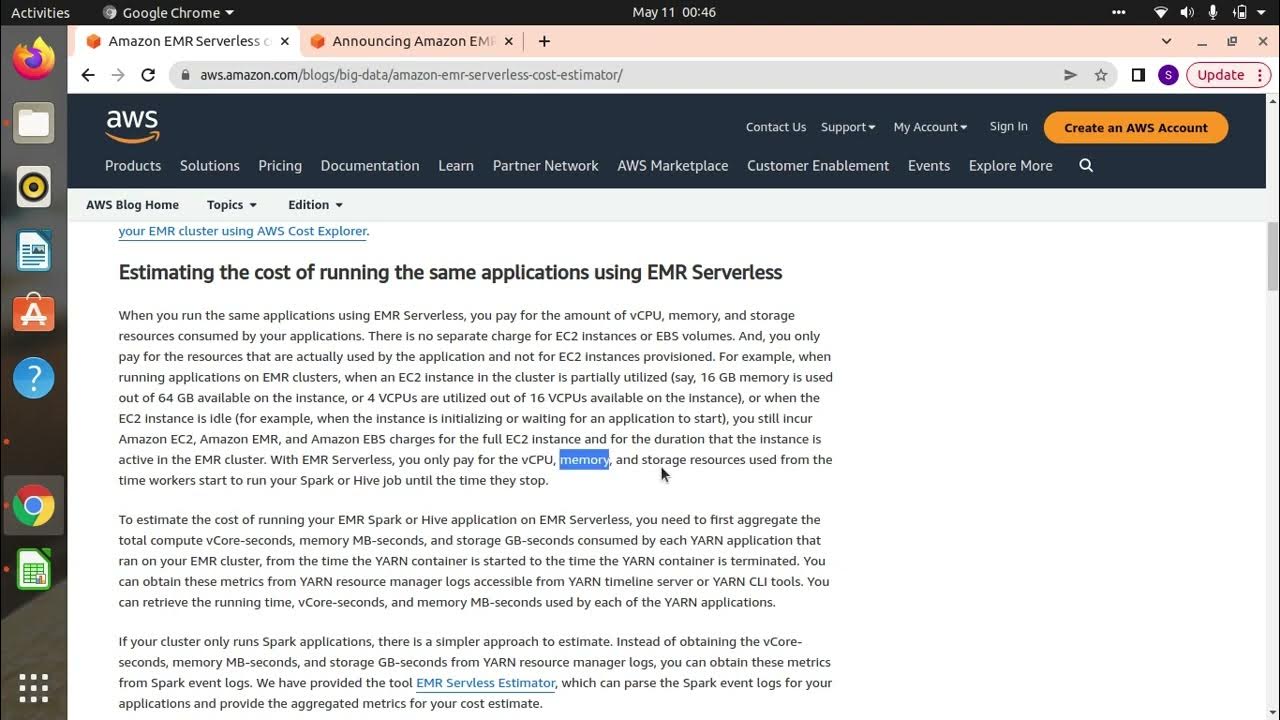 EMR EC2 Vs Serverless Cost Saving aws optimization EMR serverless