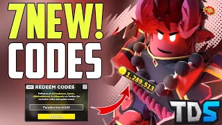 ⚠️NEW!! UPDATE⚠️TOWER DEFENSE SIMULATOR ROBLOX CODES 2024-TOWER DEFENSE CODES 2024