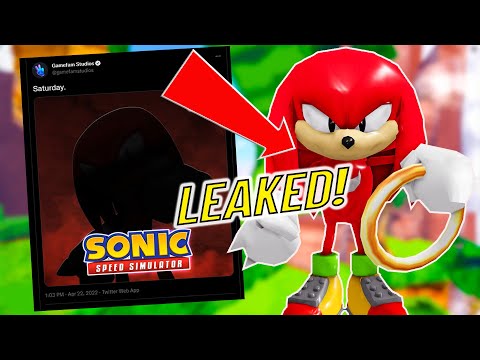 KNUCKLES!? NEW UPDATE LEAKED (ROBLOX SONIC SPEED SIMULATOR) 