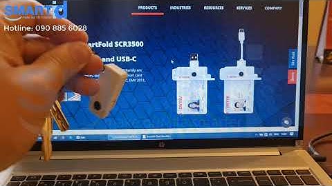 Đầu đọc căn cước công dân gắn chip di động identiv SCR3500