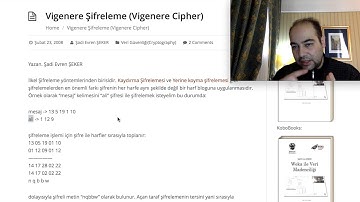 Kriptoloji 5 Blok Şifreleme ve Vigenere Şifrelemesi