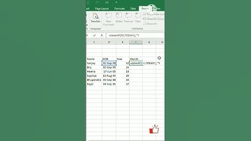 how to calculate age in excel, #datedif #excel #exceltricks #exceltips