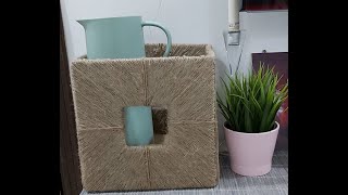 #diy_rope_storage_basket|#diy_jute_rope|سلة_ايكيا#