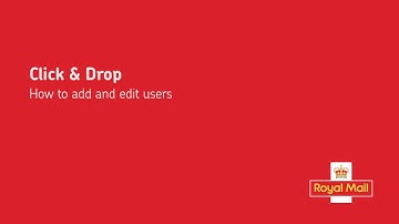 Click & Drop: How to add and edit users
