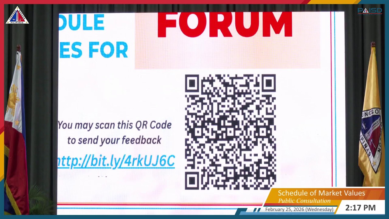 LIVE: Public Consultation of Schedule of Market Values (SMV)