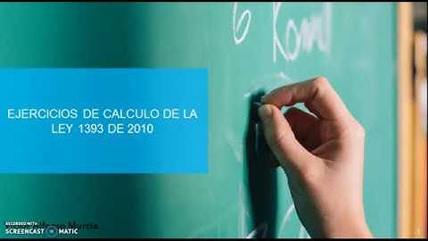 Ejercicio ley 1393