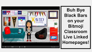 Buh Bye Black Bars on your Bitmoji Classrooms!!!! When you use them as your Canvas Homepages!
