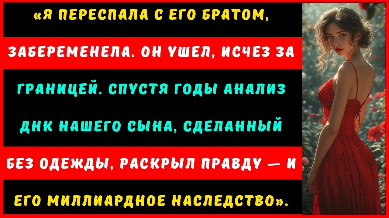 Я переспала с его братом, забеременела — мой жених ушел, порвал со всеми связями и исчез за границей