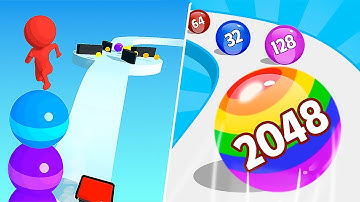 Stack Rider ⚔️ Ball Run 2048 - All Levels Max Gameplay Walkthrough Android, IOS - APK NEW UPDATE!