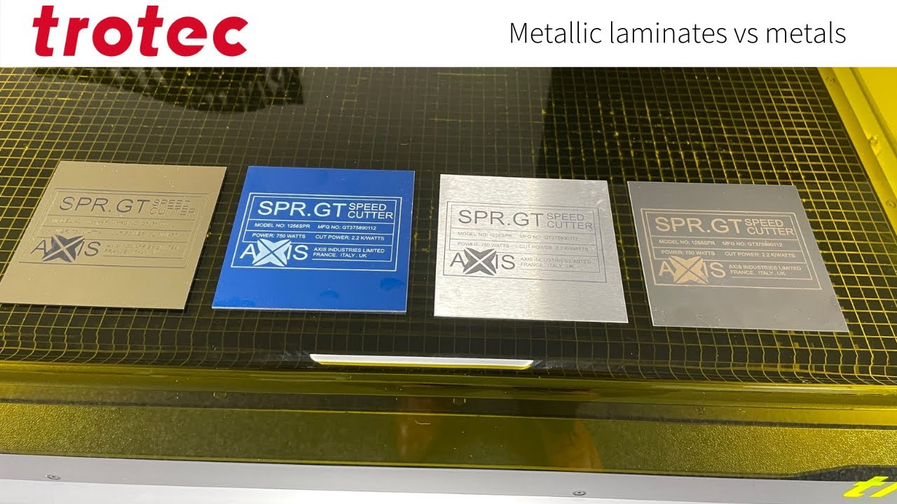 Metallic laser engraving laminates vs Metals The advantages Trotec