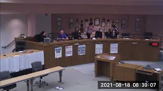 Board Workshop - August 18, 2021