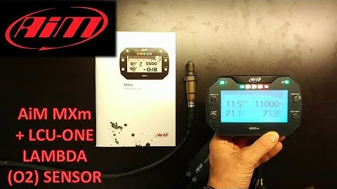 AiM MXm Datalogger with LCU-ONE Lambda Sensor Controller