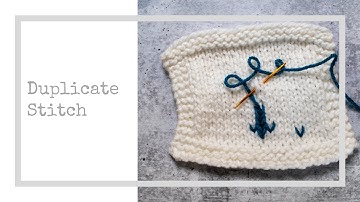 Duplicate Stitch Tutorial