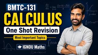 🔴Live BMTC 131 Calculus Most Important Questions 2024 25 IGNOU Live Class | oneshot