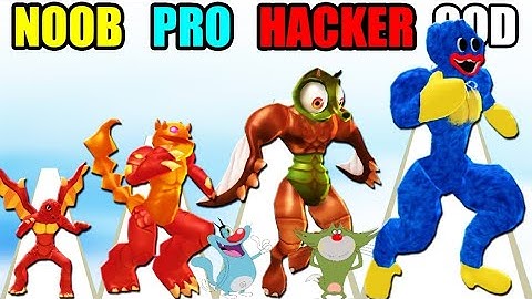 NOOB vs PRO vs HACKER |Monster Egg Gameplay Android iOS(Oggy and Jack)