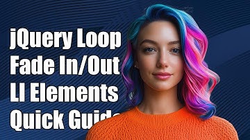 jQuery Loop Through LI Elements with Fade In and Out Effects Tutorial