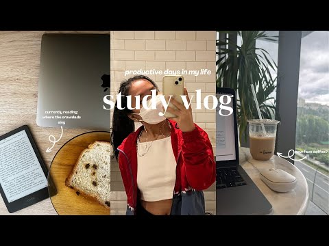 study vlog | productive days, lots of studying, & prepping for exams 📖
