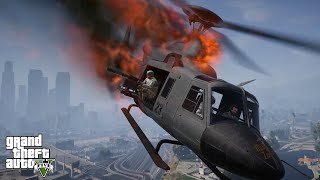 GTA 5 Helicopter Crashes -  How Surviveable Are They? #3