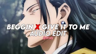 beggin x give it to me - Madcon x Timbaland [edit audio] 100 subscribe 💜