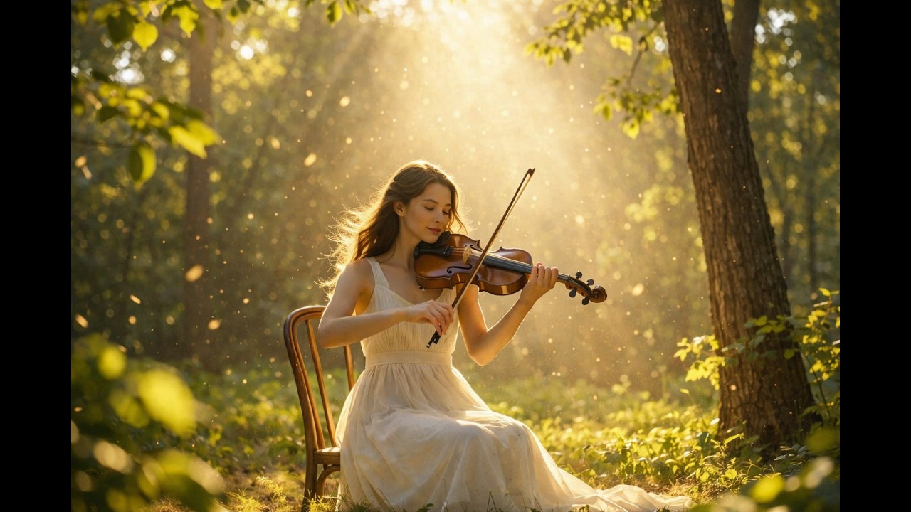 숲에서 흐르는 바이올린 선율 | 마음이 편안해지는 힐링 음악 1시간