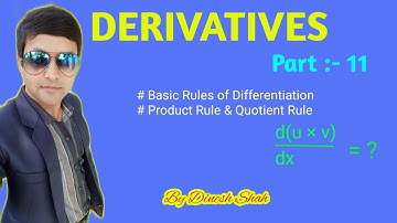 Class 11 Maths || DERIVATIVES || Part 11 || Basic Rules of Differentiation || Product Rule ||