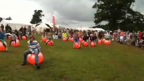 Space hopper racing