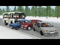 ГОЛОЛЁД СМЕРТИ! ТОРМОЗИТЬ НА ЛЬДУ БЕСПОЛЕЗНО | BeamNG.drive