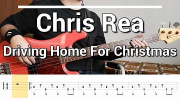 Chris Rea - Driving Home For Christmas (Bass Cover) TABS