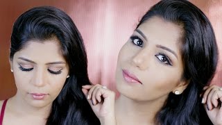 Glam Indian Makeup Tutorial | Cut Crease Eyeshadow Tutorial | SuperPrincessjo