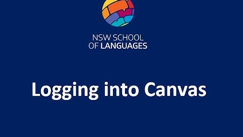 Introduction to logging into Canvas