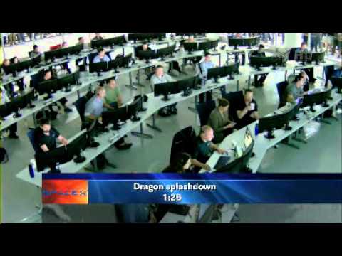SpaceX Dragon Splashdown in the Pacific Ocean off the coast of Baja California 辺野古 沖縄