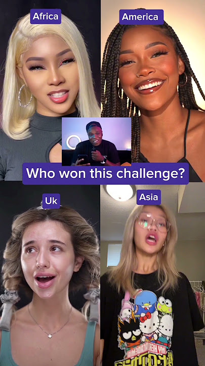 Africa , America , uk, and Asia Makeup transition challenge #makeuptransformation