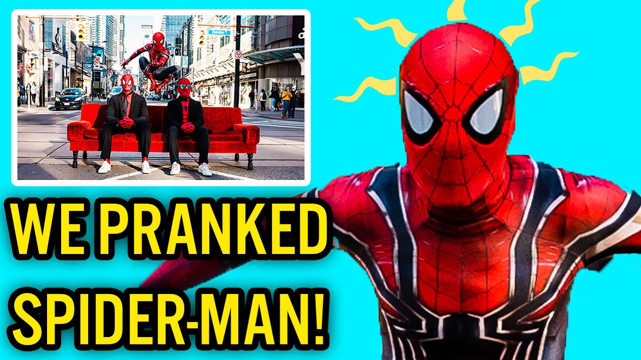 The ULTIMATE Spiderman Prank - YouTube