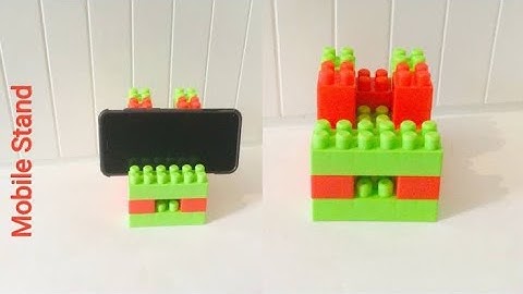 how to make a blocks mobile stand Very Easy (Simple Kids Blocks Crafts )