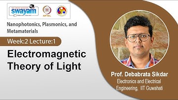 Lec 4: Electromagnetic theory of light