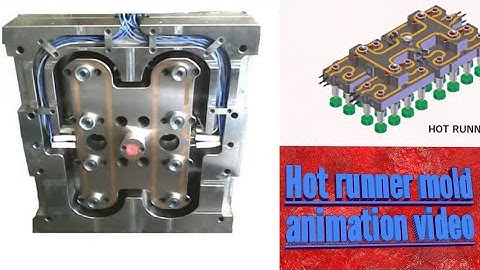 Hot Runner mold assembly for plastic injection molding machine ,Animation by jagdeepsahengineering