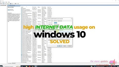 how to stop high internet data usage on windows 10