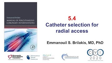 5.4 Manual of PCI - Catheter selection for radial access