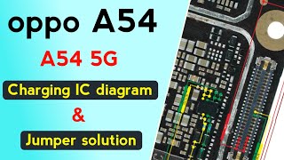 Oppo A54 5G Charging IC Diagram | Charging Problem Solution | Charging IC Line Repair