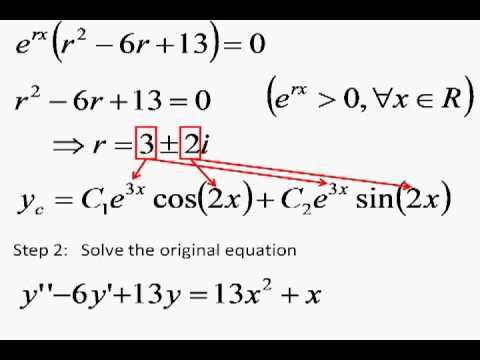 Non Homogeneous Differential Equation 1 - YouTube