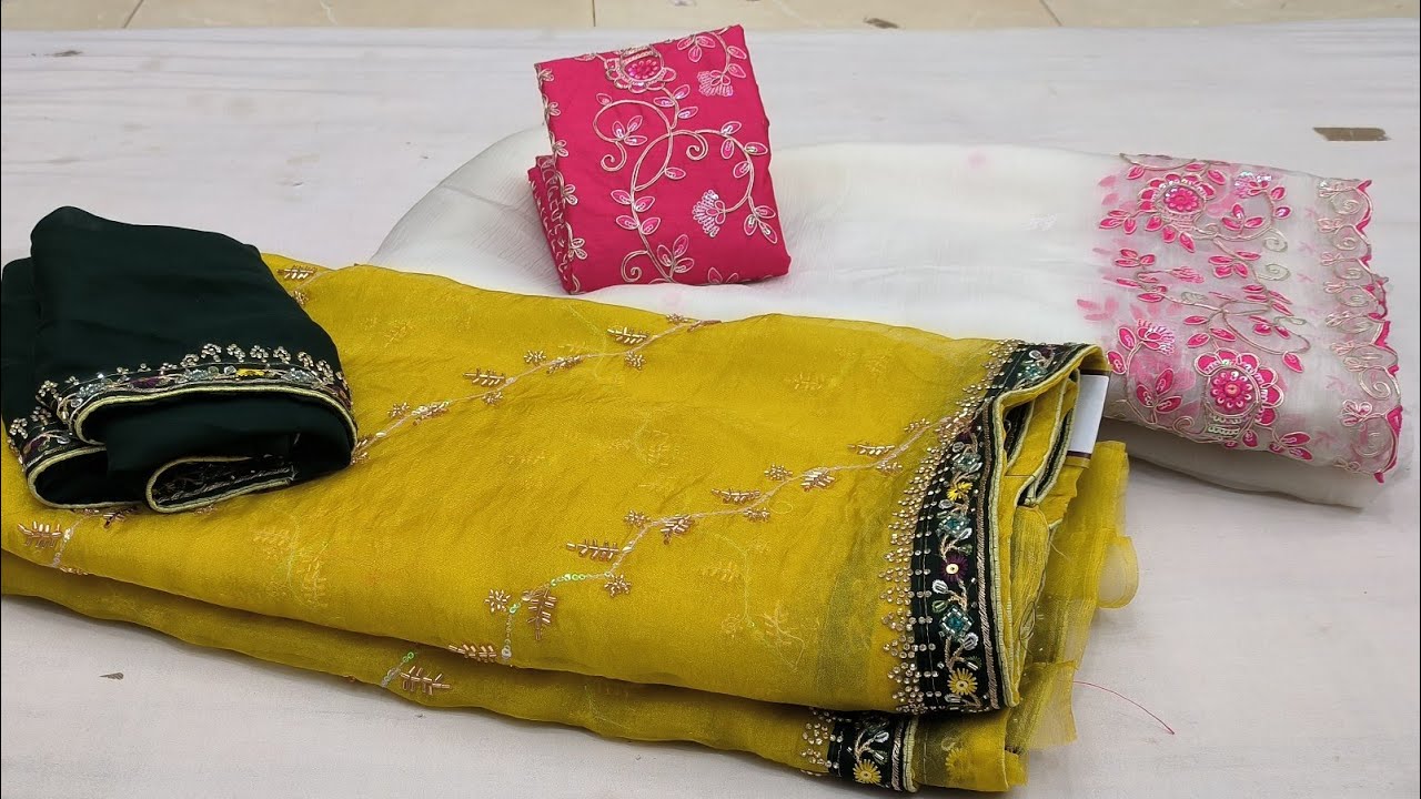 Fancy Blouse Saree|Patola Sarees|Georgette Sarees