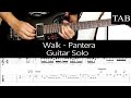 Walk  pantera solo guitar cover  tab