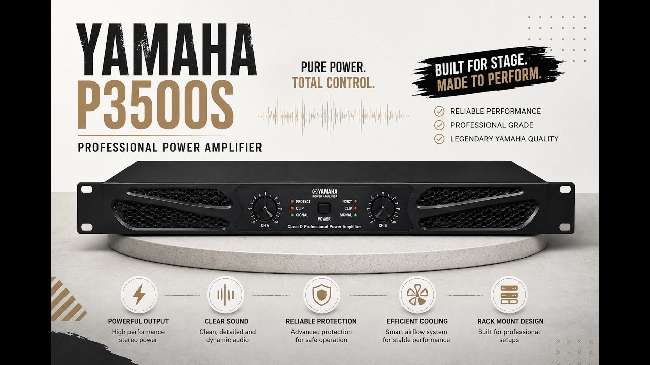 Yamaha P3500S Review – Legendary Power Amplifier Tested! - YouTube