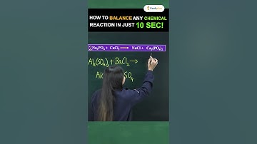 How to Balance Any Chemical Reaction in 10 Sec! 🚀 Krushi mam #chemistry #shorts  #balancingtrick