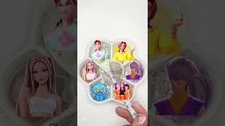 KPop Demon Hunters Mystery vs Zoey vs Mira - Foam Color Mixing! ✨ #shorts #colirmixing #rumi