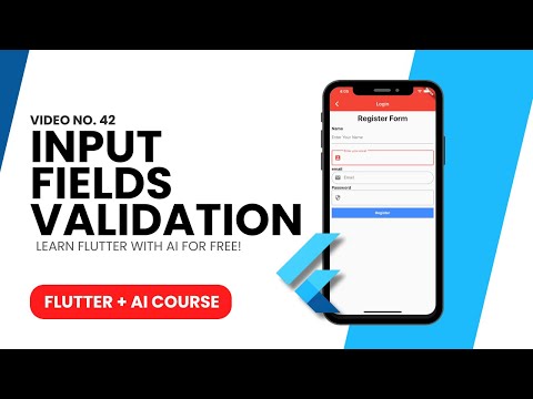 [HINDI] #42 Flutter - Input Validation  | Complete Flutter + AI Course for Beginners