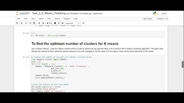 Task 3 K means Clustering