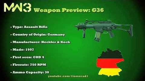 MW3 Guns - G36c (MW3 Weapons previews